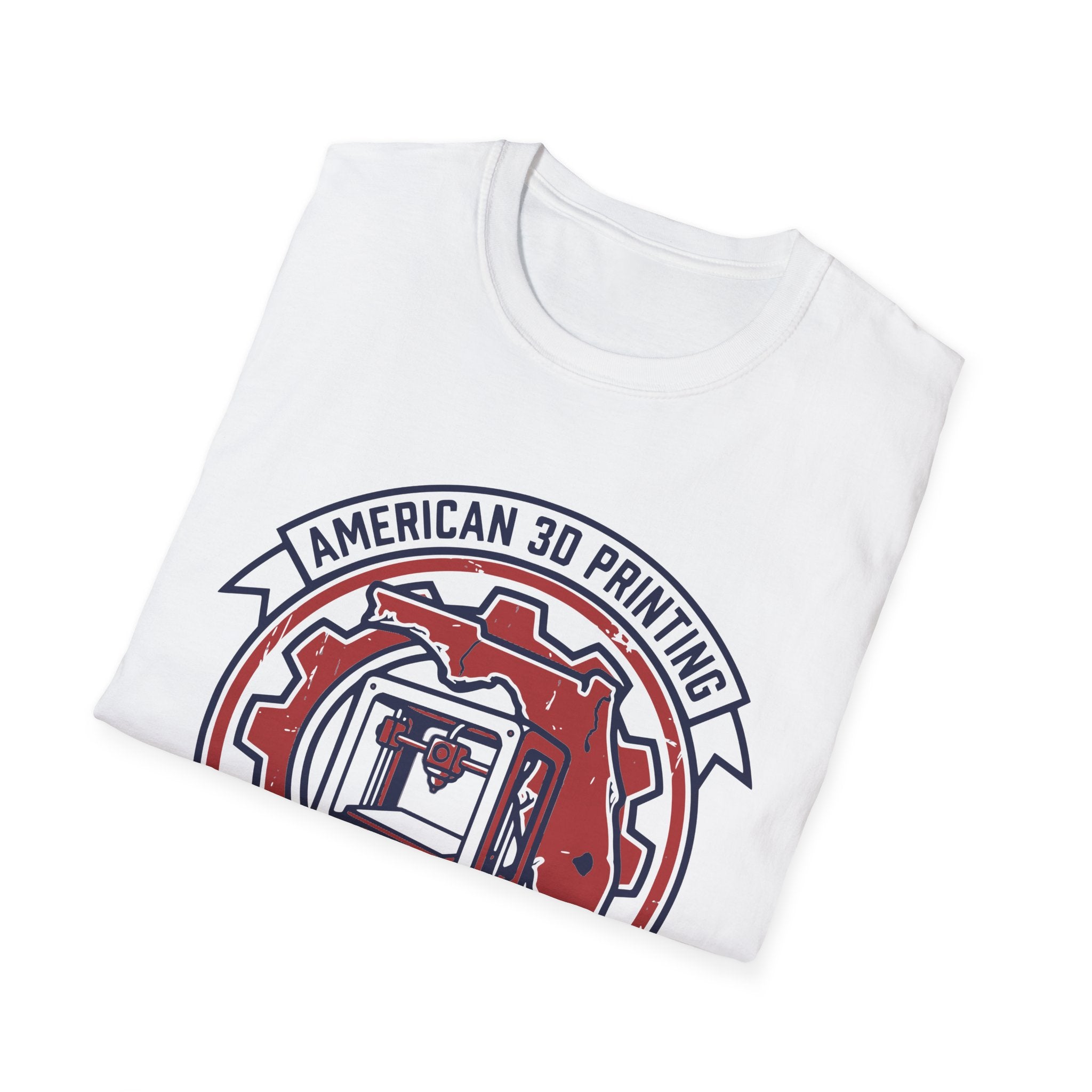 American 3D Printing Made in Florida T-Shirt | 3D Printer Graphic