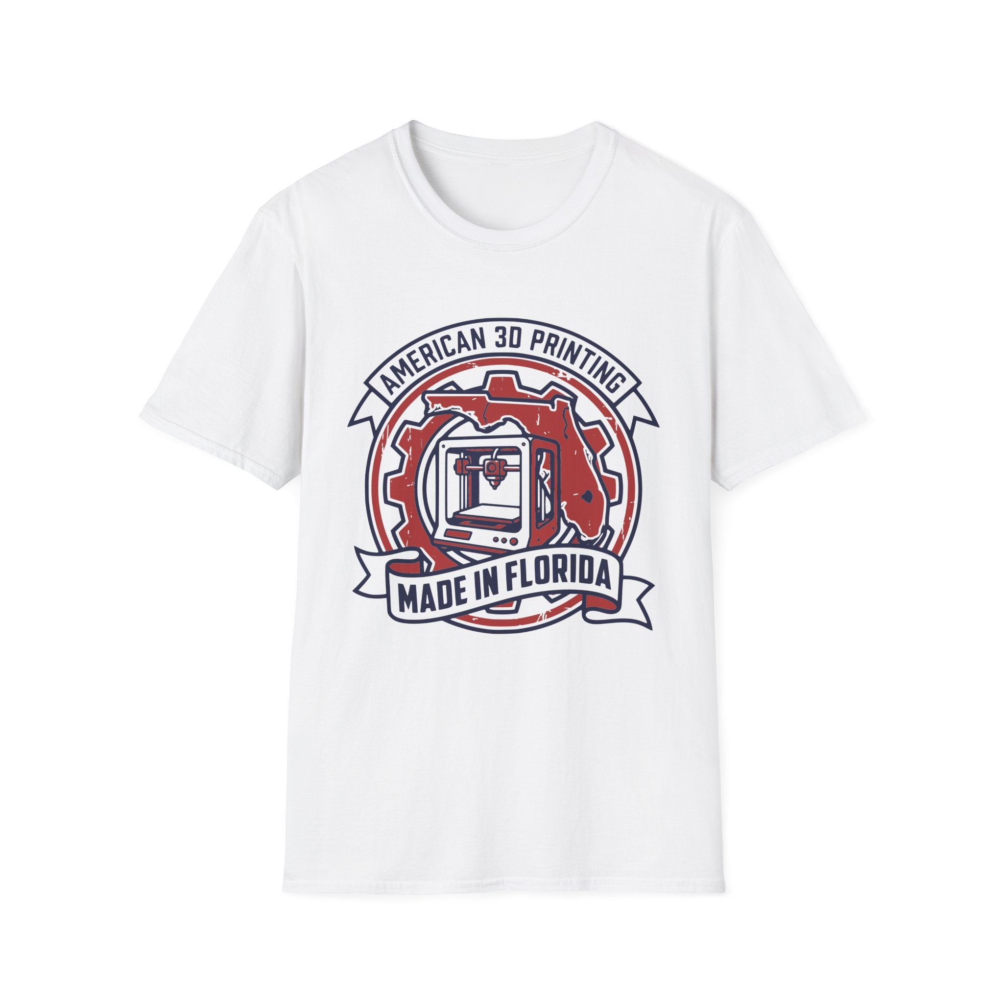American 3D Printing Made in Florida T-Shirt | 3D Printer Graphic