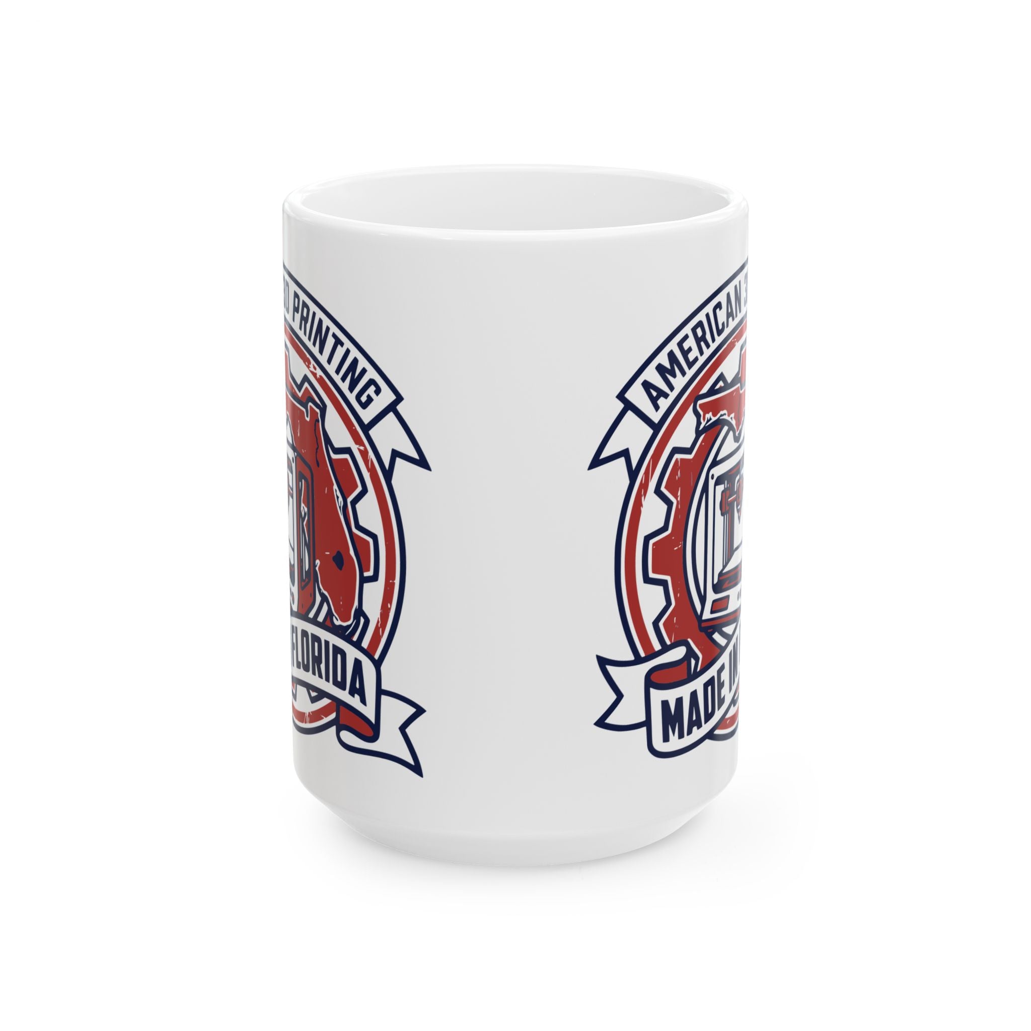 Mechanic Pride Ceramic Mug — American Made Auto Repair Logo (11oz/15oz)