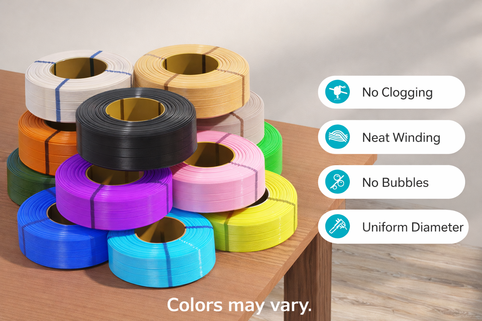 PLA+ Refill Filament 1.75mm | Spool-Free Eco 3D Printing Filament
