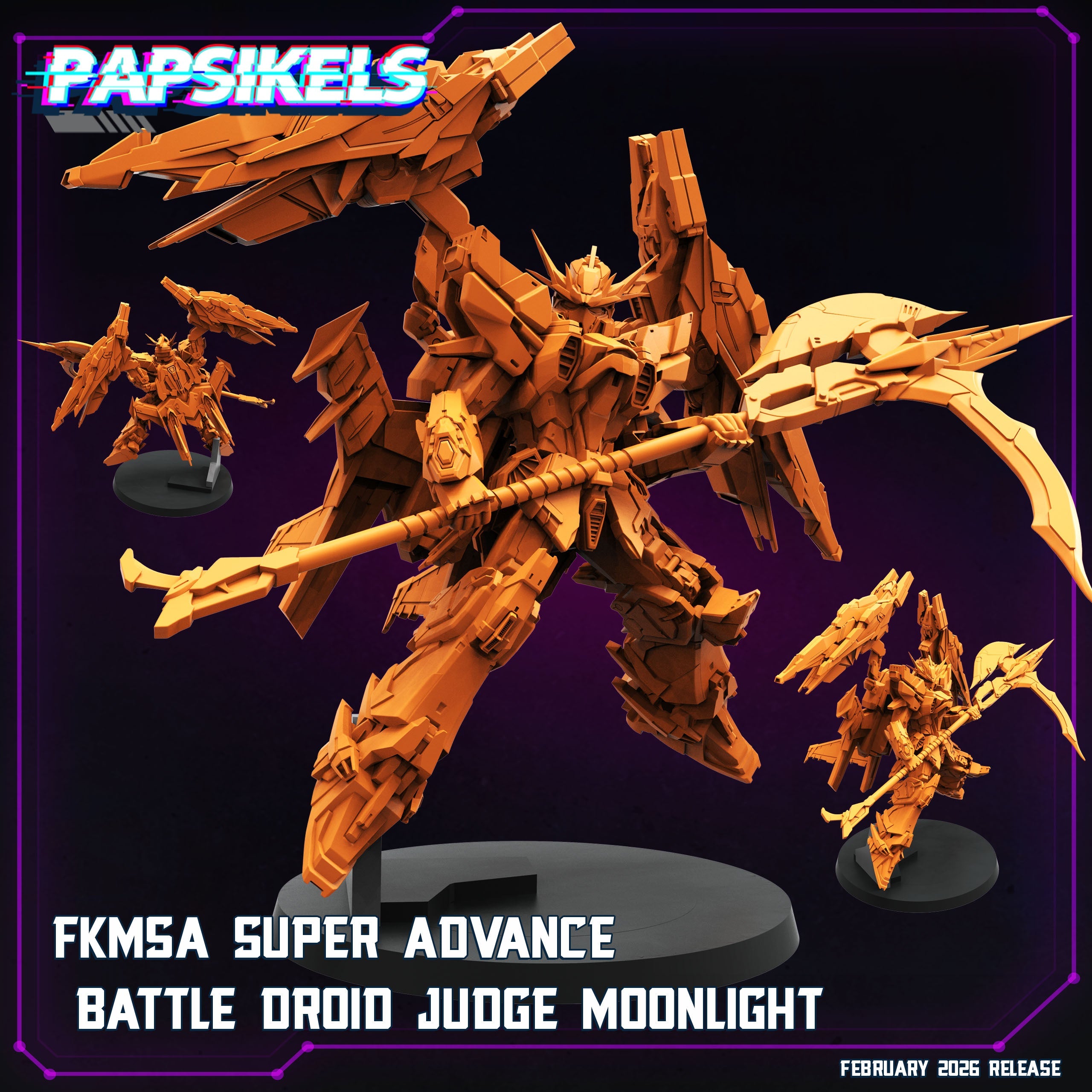FKMSA Super Advance Battle Droid Judge Moonlight – Resin Printed Sci-Fi Mini